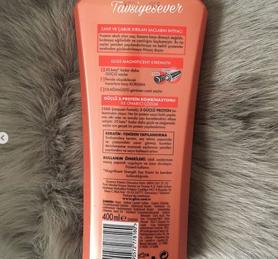 schwarzkopf gliss magnificent strength şampuan