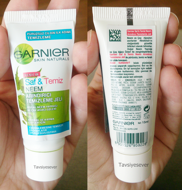 GARNIER SAF&TEMİZ NEEM ARINDIRICI TEMİZLEME JELİ