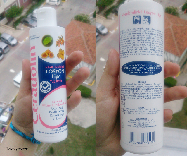 Ceradolin Nemlendirici Losyon Yağ Bazlı