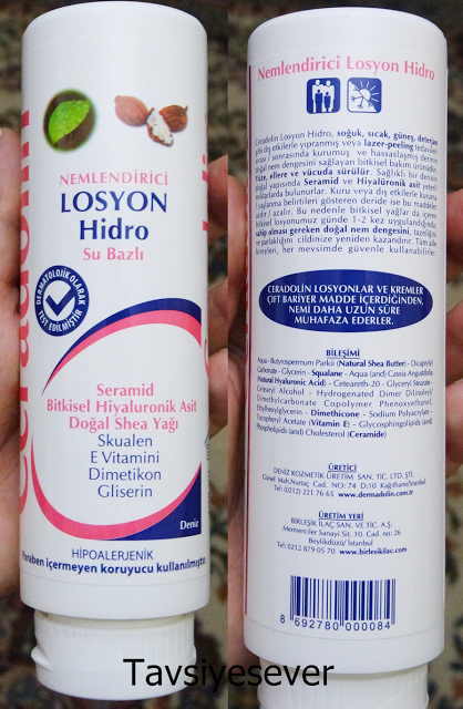Ceradolin Nemlendirici Losyon Su Bazlı