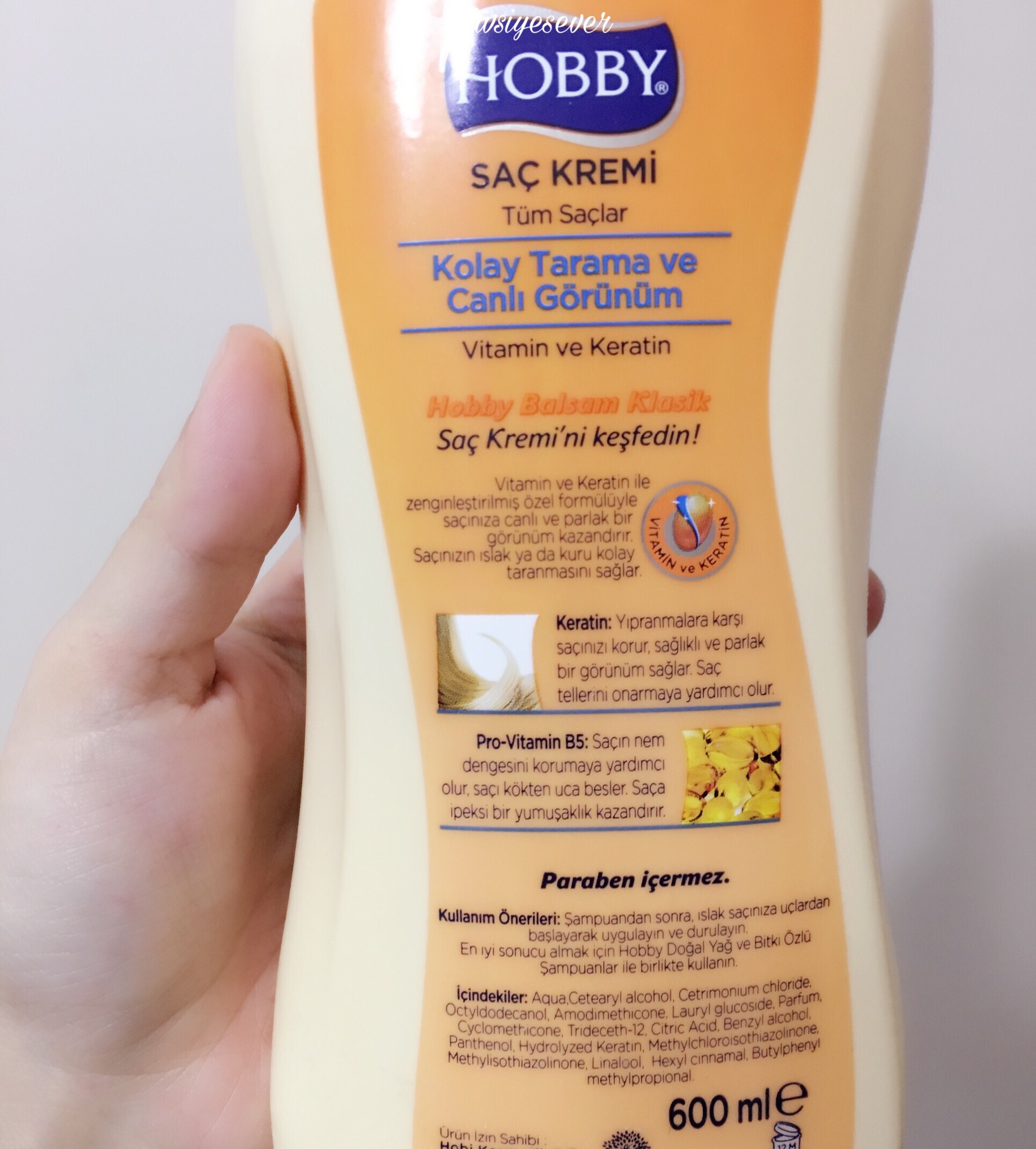 Hobby Saç Kremi Hobby Saç Kremi